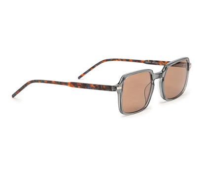 Light Grey Square Shape Acetate Sunglasses