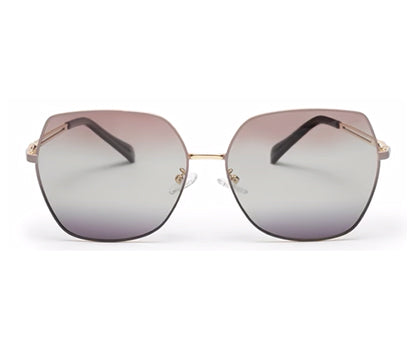 Gradient Light Brown Large Square UV Protection Sunglass for Men & Women