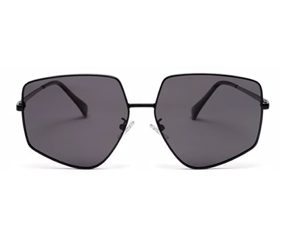 Black Irregular Shaped UV Protection Sunglass for Men & Women