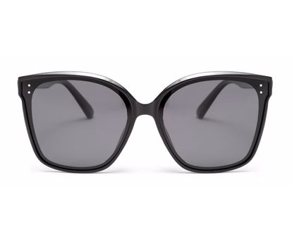 Black Large Wayfarer Square UV Protection Sunglasses for Women