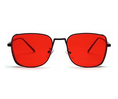 Red Squared UV Sunglass for Men and Women