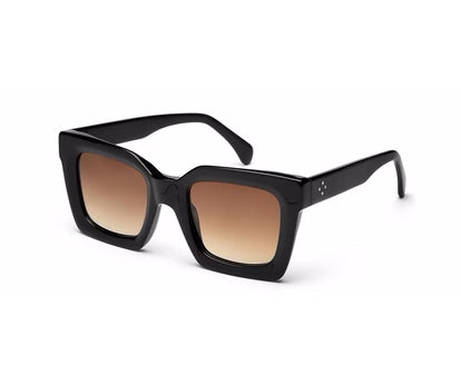 Thick Square Gradient Brown Sunglass