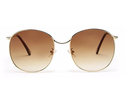 Gradual Brown Oval Shaped UV Sunglass for Women