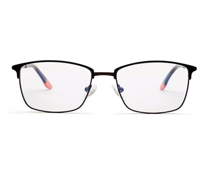 Black Rectangle Eyeglasses for Men