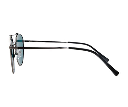 Grey Black Polarised Oval shaped UV Sunglass