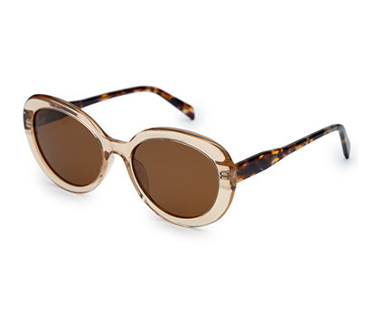 YourSpex-Bold Round Brown UV 400 Acetate Sunglasses-Medium-Round