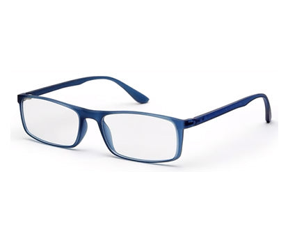 Blue Matte YourSpex Flex Rectangle Eyeglass for Men