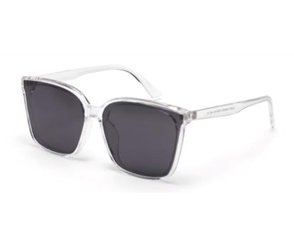 Transparent Black Large Wayfarer UV Protection Sunglass for Women
