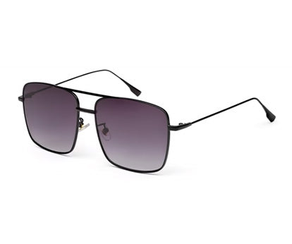 Black With Gradient UV 400 Protected Aviator Sunglasses For Men & Women