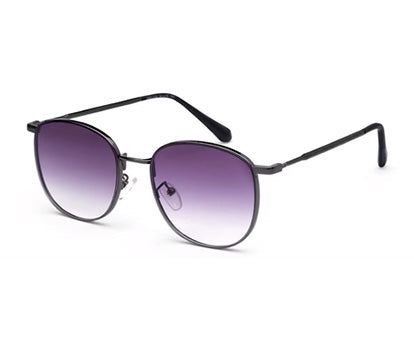 Gradient Purple Metal UV Sunglass for Men and Women