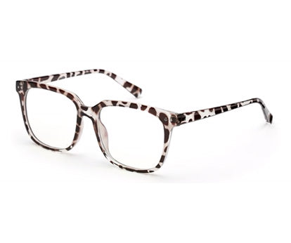 Snow Leopard Large Square Eyeglasses for Women