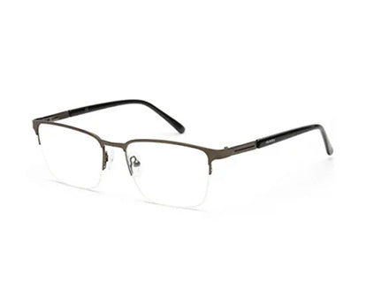 METAL BLACK RECTANGLE EYEGLASSES FOR MEN