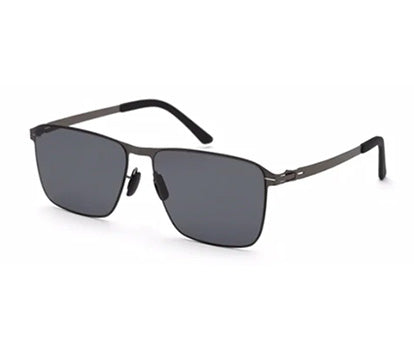 Zenith UV400 Titanium Large Black Polarized Goggles for Men with Grey Temple