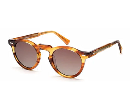 Thick Acetate Clubmaster Sienna Blend Sunglasses