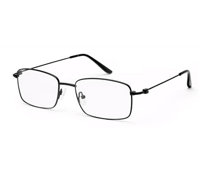 MATTE BLACK RECTANGLE EYEGLASSES