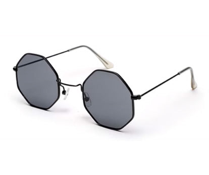 Black Hexagon Unisex UV Protected Unisex Sunglass