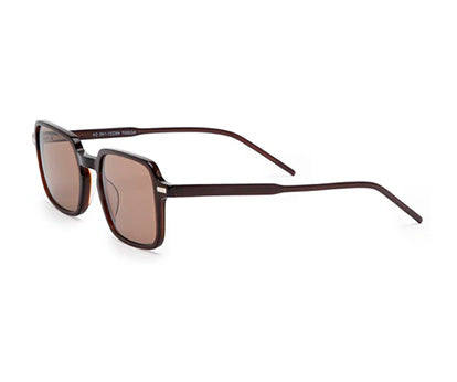 Brown Square Shaped Acetate Sunglasses