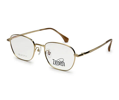 Zenith Titanium Gold Square Spectacles