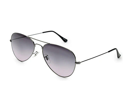 ChromePurple Gradient Aviator Sunglasses