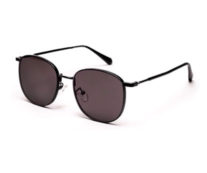 Black Shade Oval Shaped UV Sunglass for Women