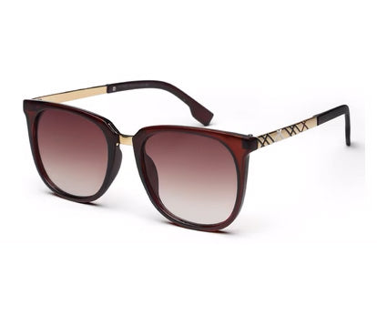 Gradient Dark Brown Wayfarer UV 400 Sunglass for Women