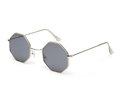 Black Hexagon Unisex UV Protected Sunglass