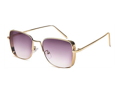 Gradient Purple Squared UV Sunglass