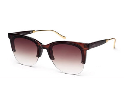 Brown Gradient Clubmaster UV Protection Sunglass for Men