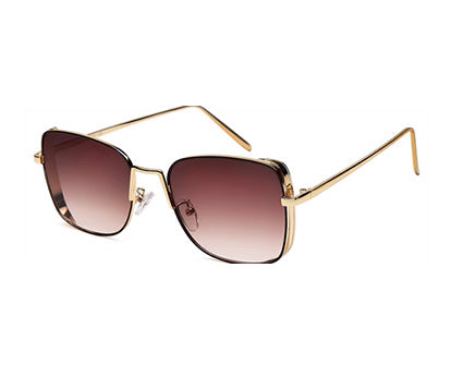 Gradient Brown Square UV Sunglass