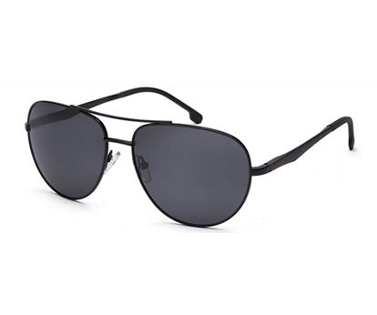 Black Aviator Full Rim Metal Sunglasses