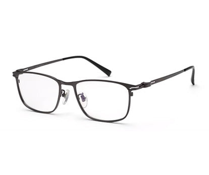 Zenith Metallic Titanium Grey Spectacles for Men