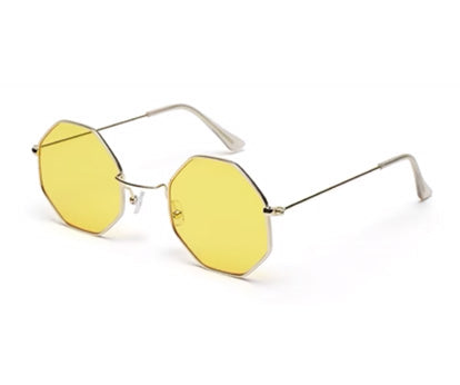 Yellow Hexagon Unisex UV Protected Sunglass