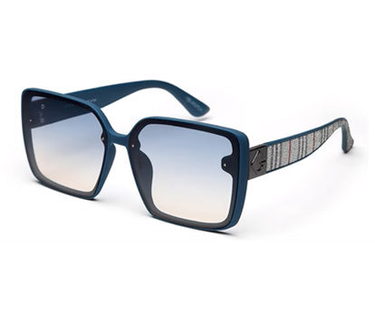Gradient Blue Square UV Sunglass for Women