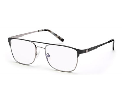 Grey Matte Rectangle Eyeglasses for Men