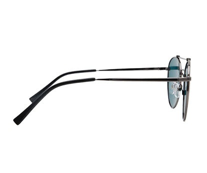 Grey Black Polarised Oval shaped UV Sunglass