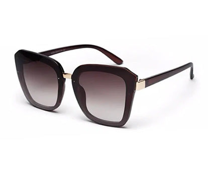 Gradual Brown Square Shaped UV Sunglass