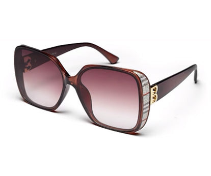 Gradient Brown Square UV Sunglass for Women