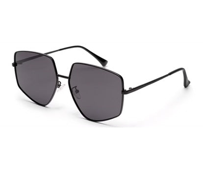 Black Irregular Shaped UV Protection Sunglass for Men & Women