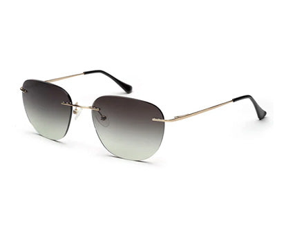 Rimless Gradient Black Sunglasses