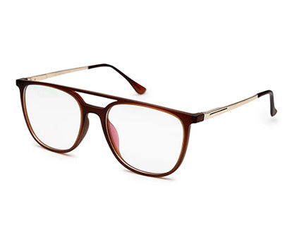 Sleek Brown Ultralight Spectacles