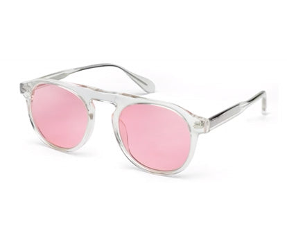 Pink Aviator Full Rim UV400 Protected Sunglasses For Men