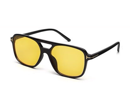 Yellow Retro Vintage Pilot UV400 Protected Sunglass for Men