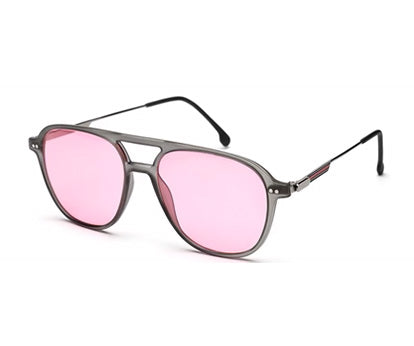 Retro Pink Square Sunglass