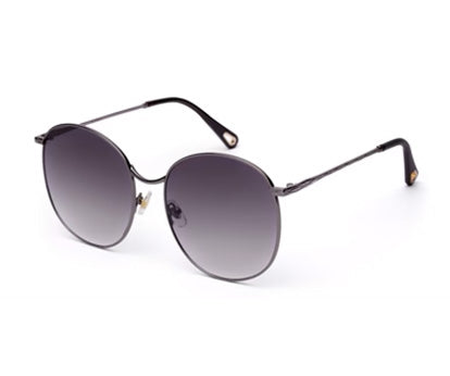 Gradual Blue Oval Shaped UV Sunglass for Women