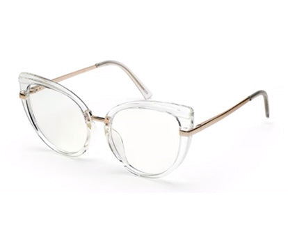 Transparent Cat-Eye Glasses