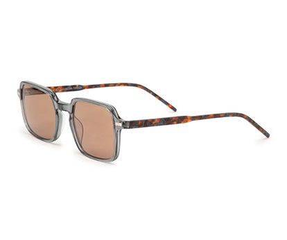 Light Grey Square Shape Acetate Sunglasses