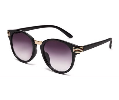 Gradual Grey Black Cateye Style UV Sunglass