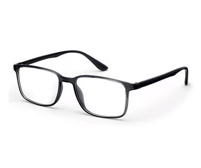 Grey Glossy YourSpex Flex Rectangle Eyeglass for Men