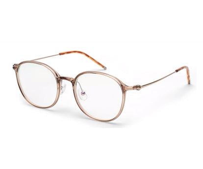 Round Shaped Transparent Brown Shades Glasses