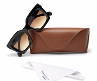 Thick Square Gradient Brown Sunglass